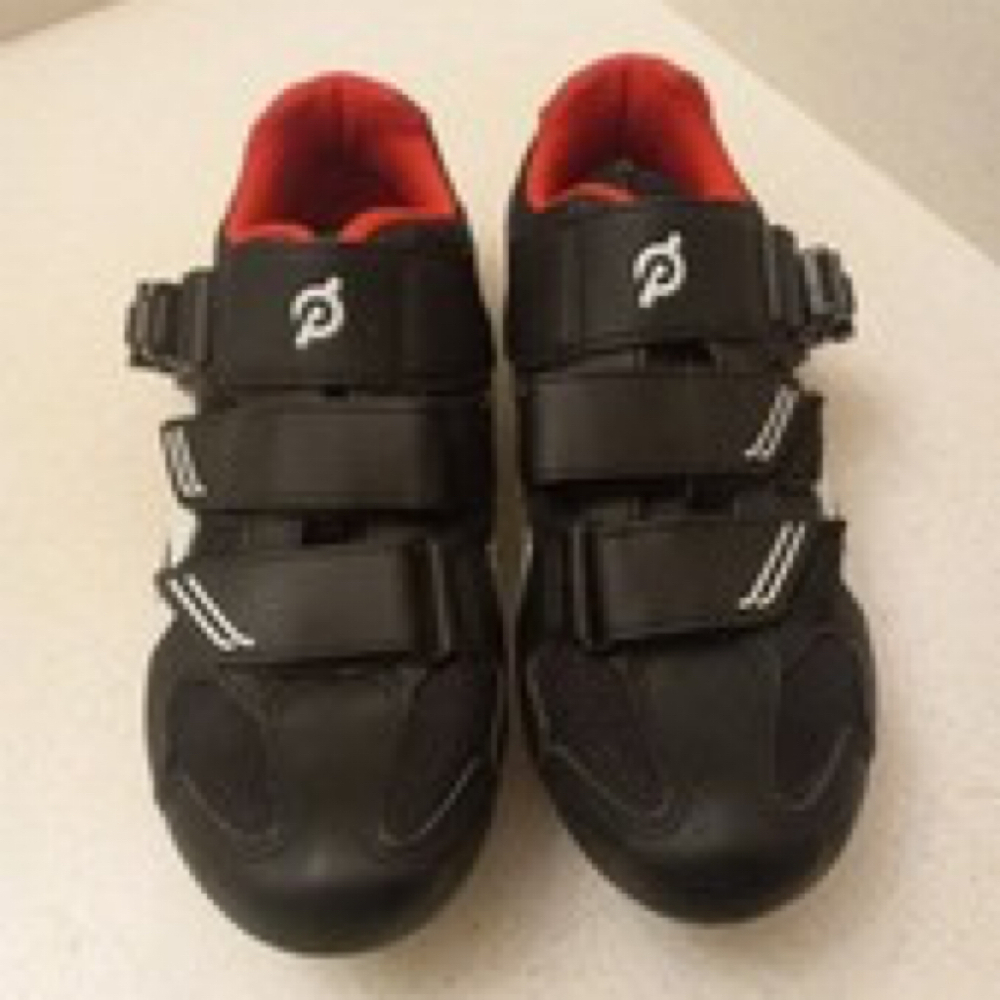 Peleton Black Red Cycling Shoes 36